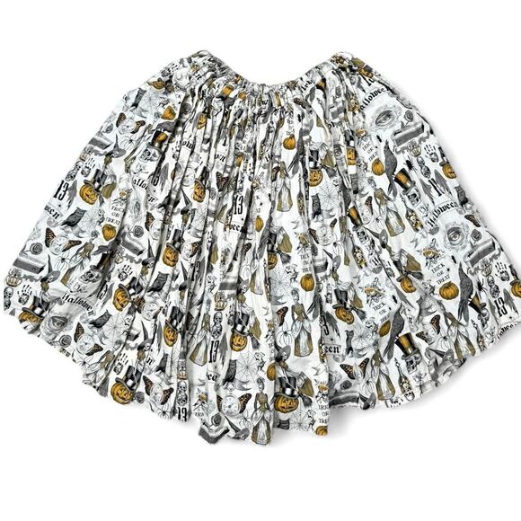 handmade halloween print full skirt - Picture 1 of 5